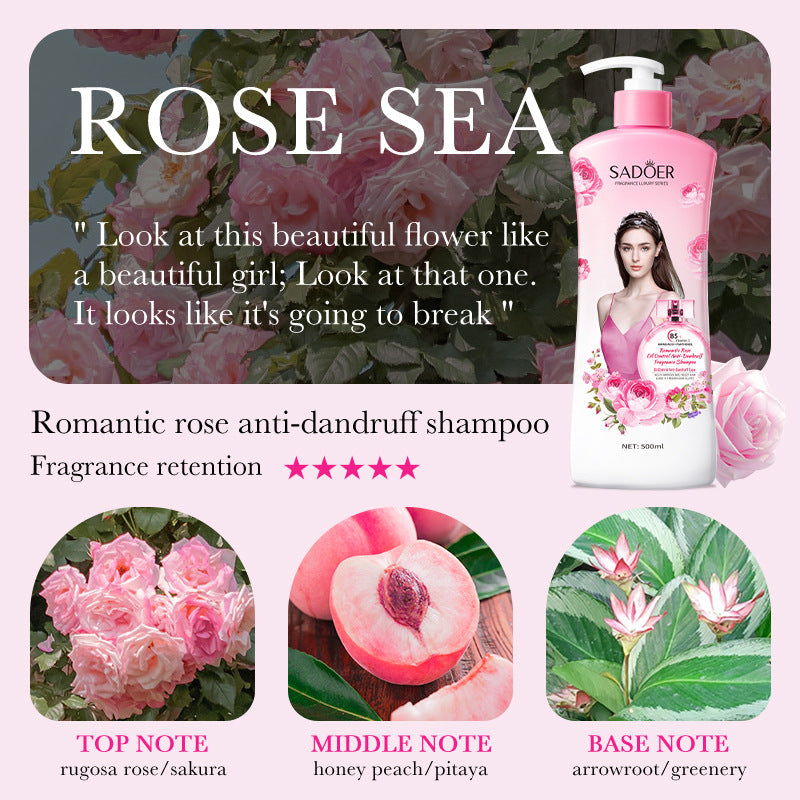 Bathing Set SADOER Rose Fragrance Shampoo Lavender Shower Gel Cross-Border Wholesale