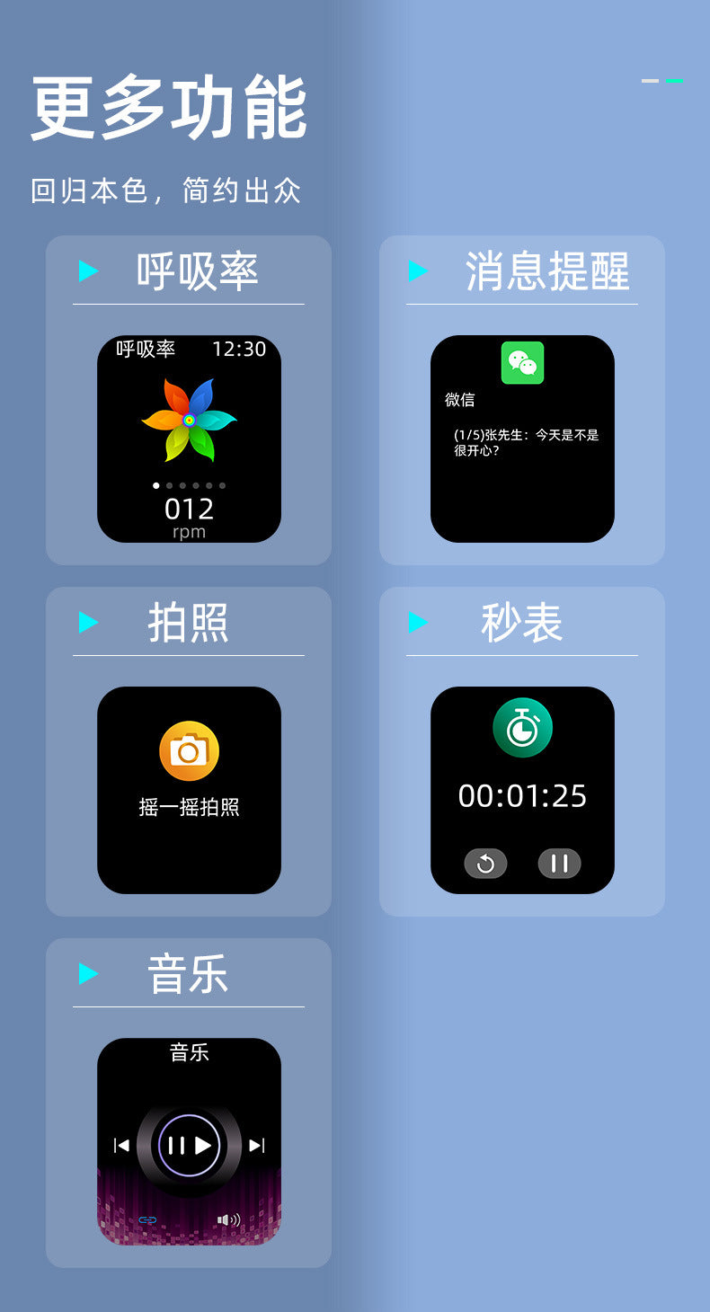 KS03Smart Watch Non-invasive Blood Glucose ECG ECG blood pressure blood oxygen temperature monitoring smartwatch manufacturer