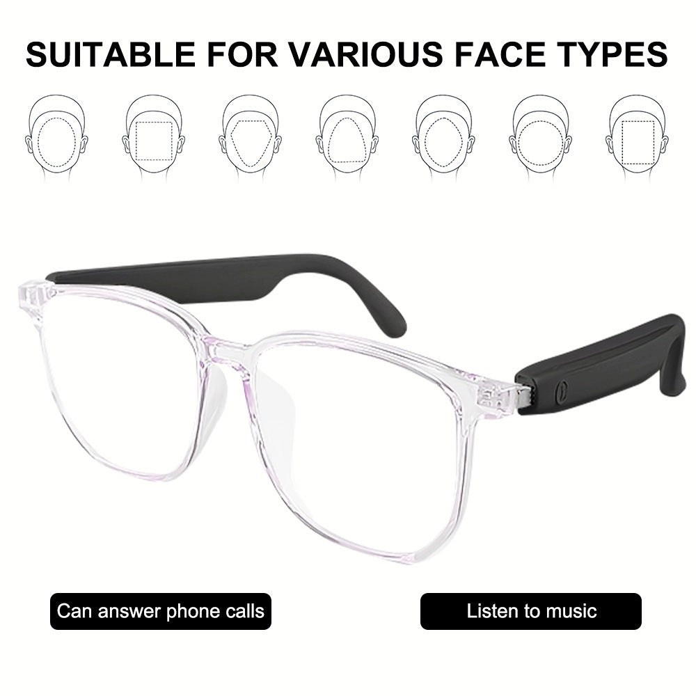 Smart Glasses Bluetooth Glasses Sunglasses Polarized Anti-UV Anti-Blue Light Listening to Music and Talking