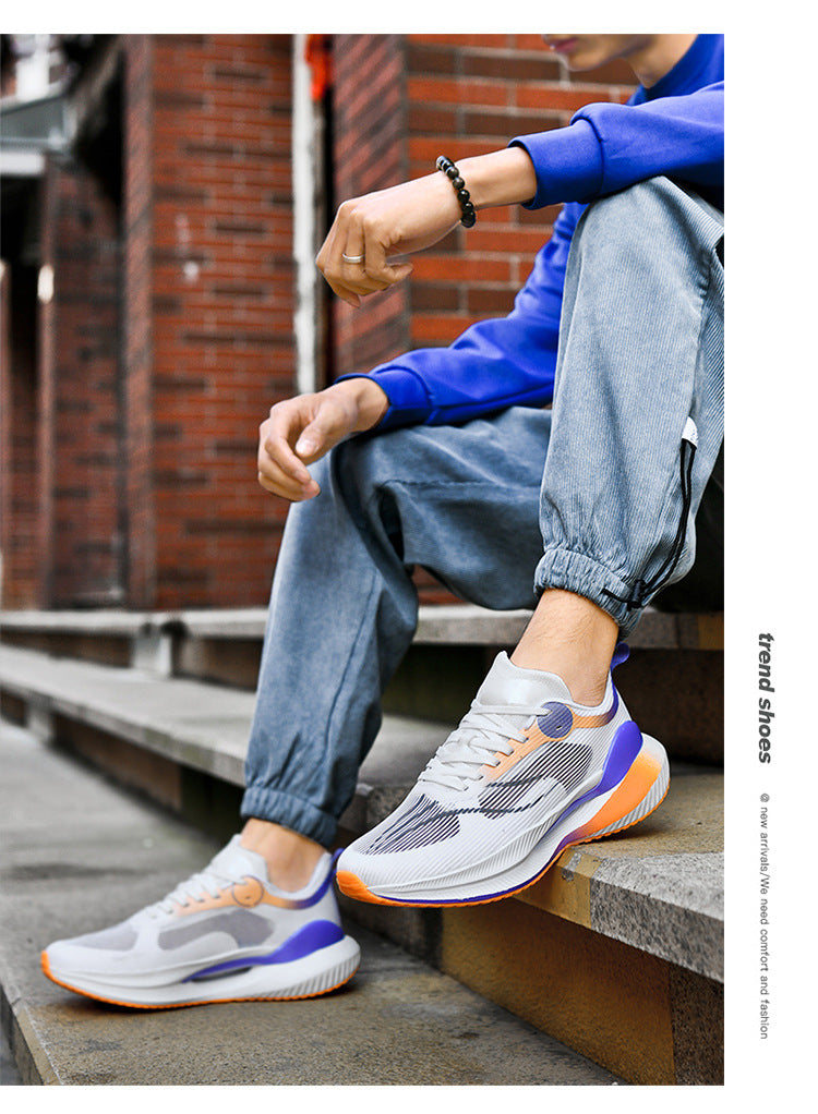 Sports Shoes2025Summer new men's shoes breathable mesh shoes soft sole lightweight running shoes shock-absorbing sports shoes