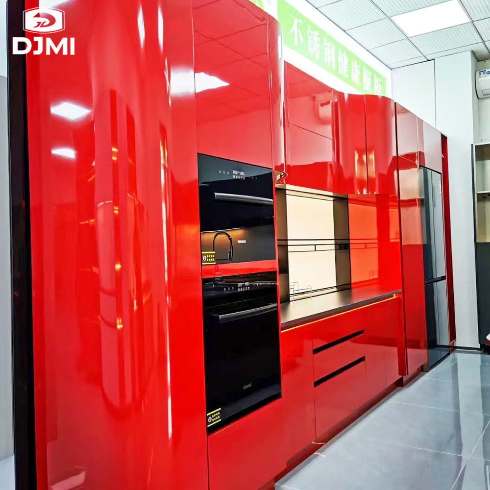 2024 Latest Modern Kitchen Stainless Steel Designs Custom Modular Modern Stainless Steel Kitchen Cabinets