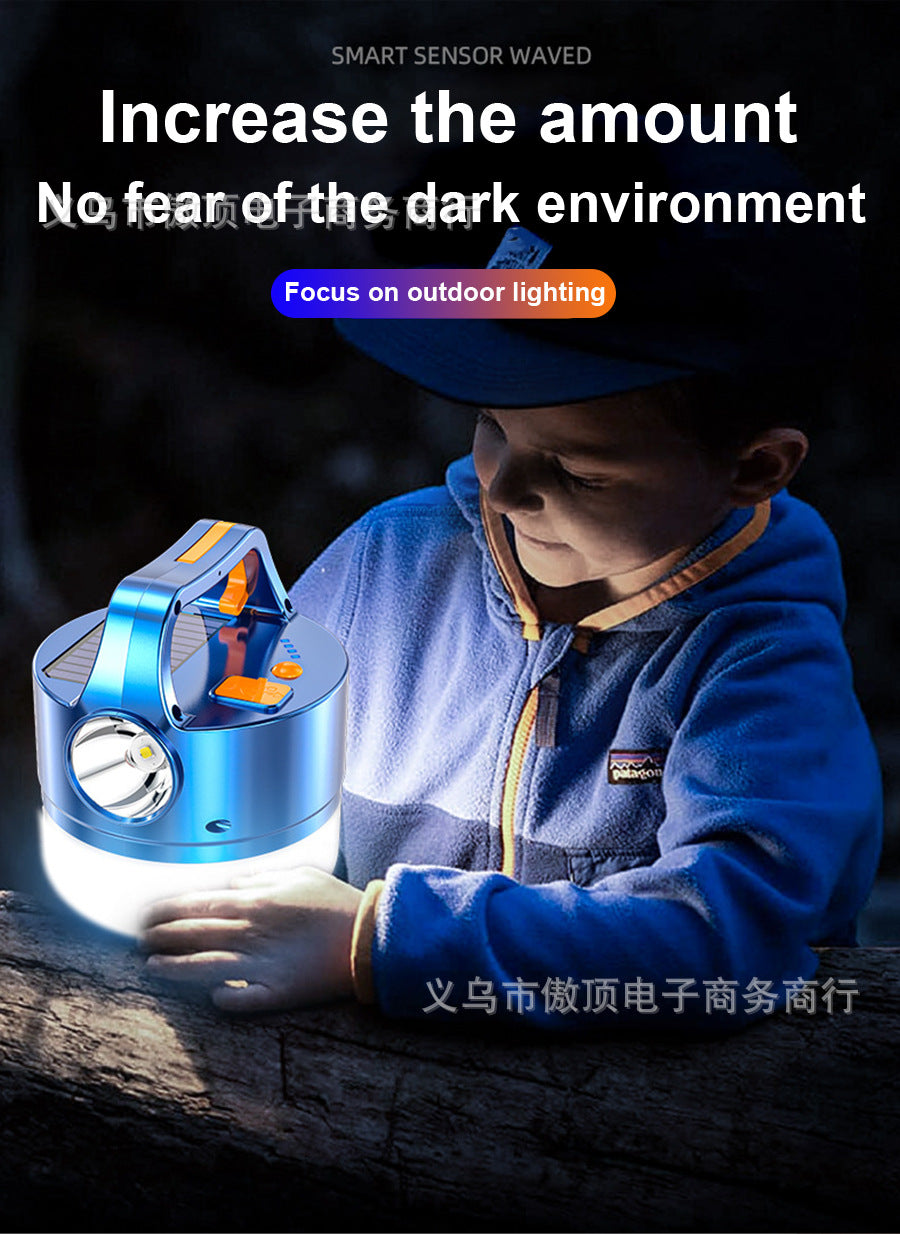 New tent light outdoor waterproof camping lamp LED Campsite Lamp USB Rechargeable Home Power Outage Emergency Light Flashlight