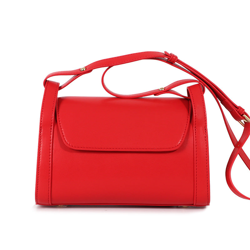 Trolis New Women's Bag2024Vintage Crossbody Bag Stylish Versatile Shoulder Bag Internet Celebrity Texture Small Square Bag