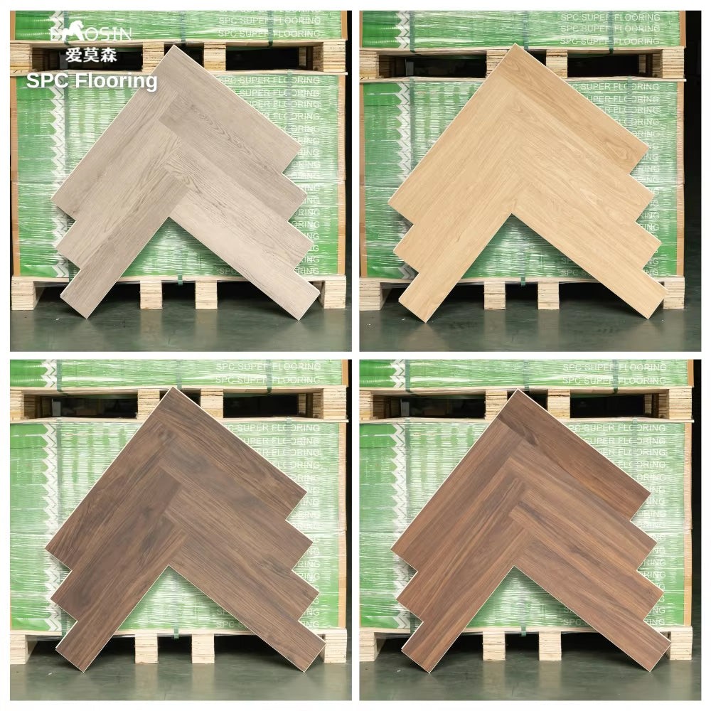 Indoor Waterproof 4mm 5mm 6mm 8mm Wood Grain Rigid Core Pvc Plastic Plank Interlocking Click Lock Spc Vinyl Flooring