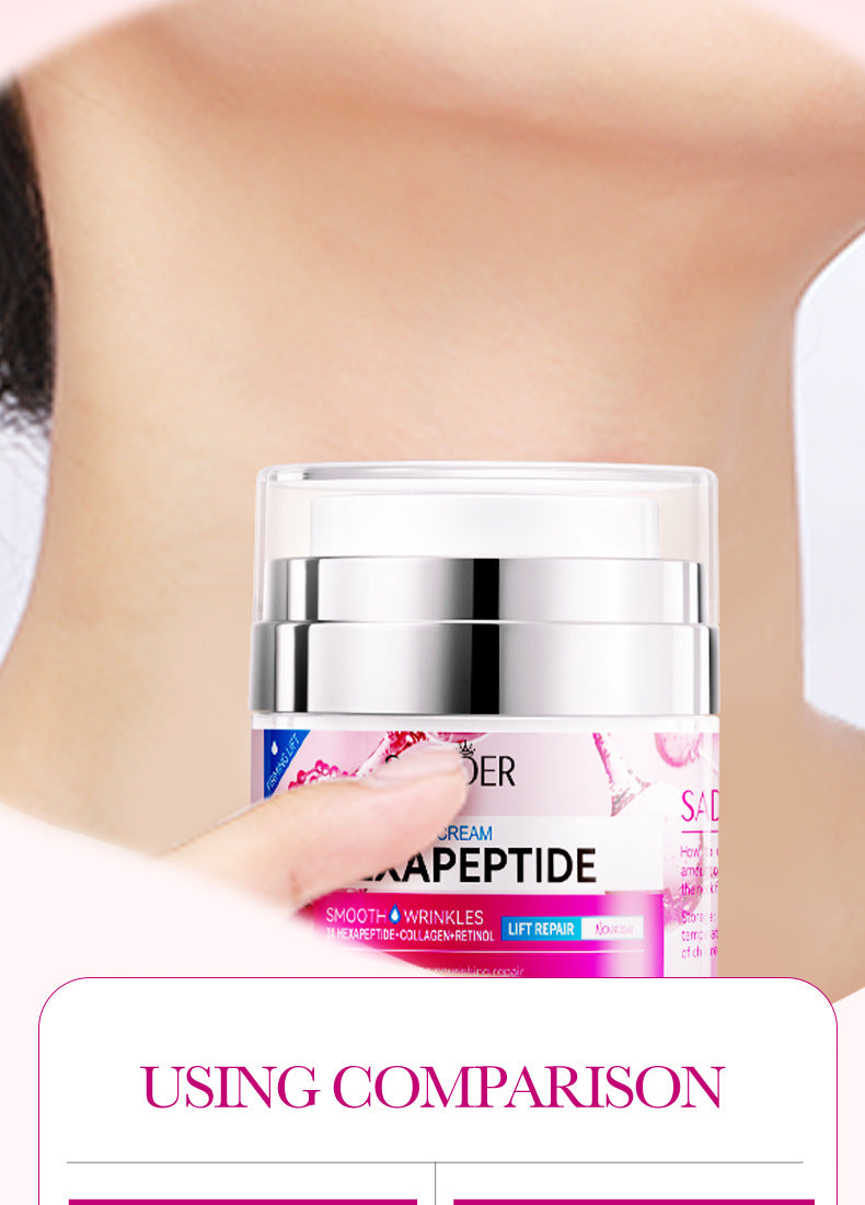 Six Peptide Neck Cream50g SADOER Tightening, Hydrating, Skin Rejuvenation, Fine Line Tightening, Cross-Border Wholesale
