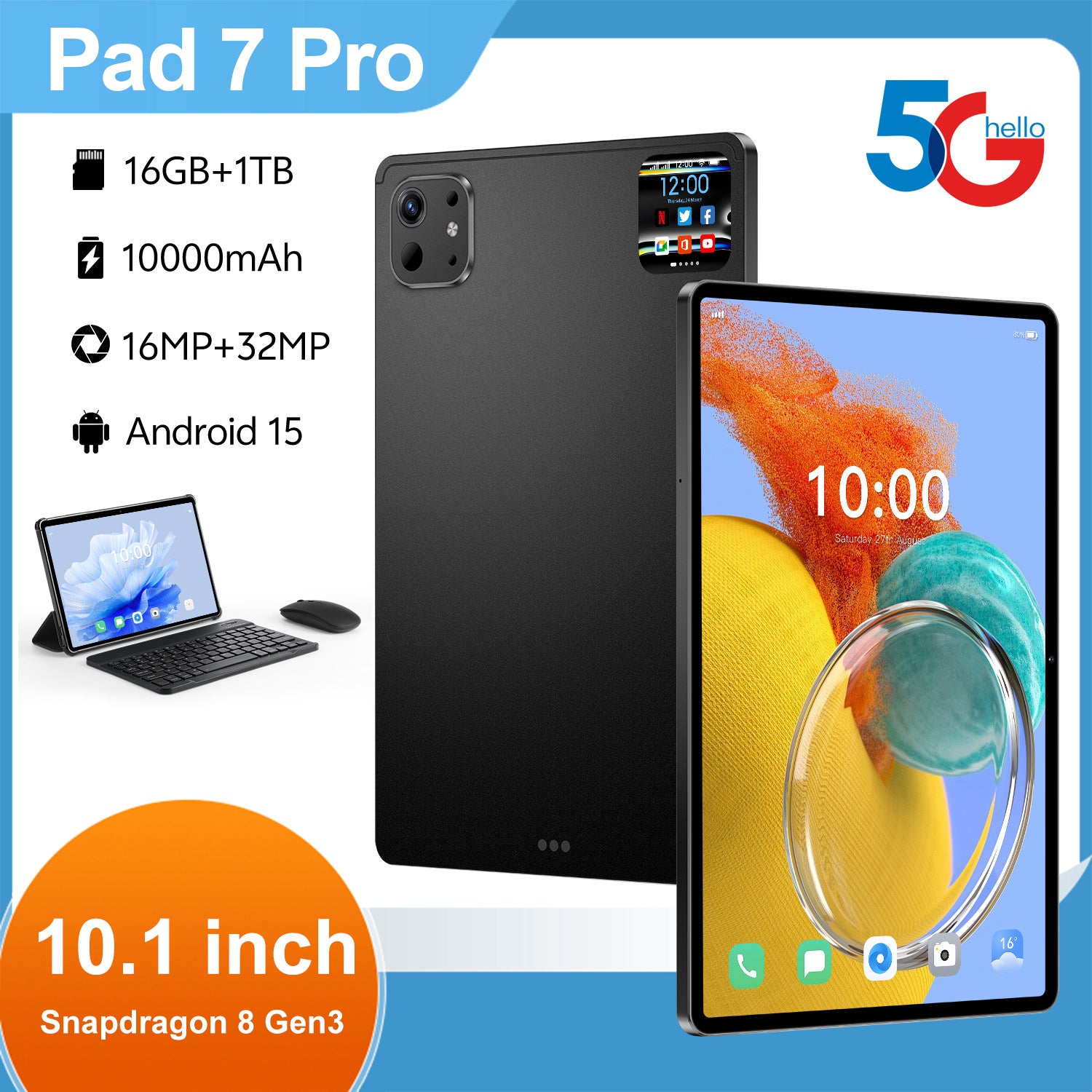 New Hot-Selling Tablet Computer10.1Inch Pro 13 Android16+1TB HD Screen Wholesale Southeast Asia