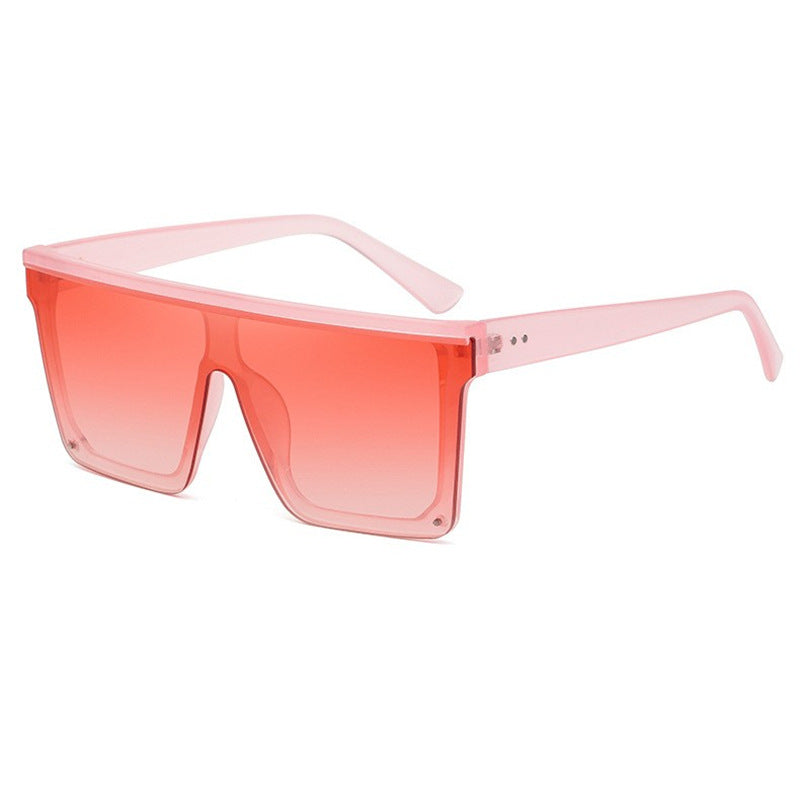 One-piece Lens Sunglasses for Men, High-end Fashion Sunglasses for Women, European and American Style Large Frame Square Glasses sunglasses