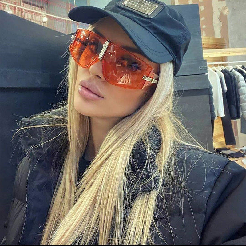 New Large Frame UV Protection Sunglasses for Women Fashionable Internet Celebrity Style Sunglasses Trendy Korean Version Glasses sunglasses