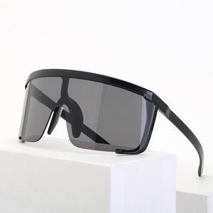 Colorful Cycling Sports Sunglasses for Men17183One-piece Windproof Frame Sunglasses for Men Trendy Sun Protection Glasses