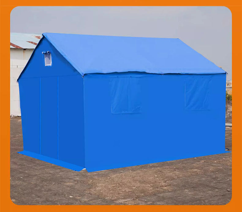 Emergency Earthquake Relief Tent Standard Civilian Thickened Cotton12㎡Construction Rain Shelter Outdoor Rescue Emergency Frame