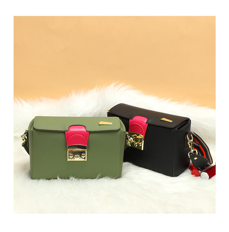 2024New Spring Festival Trendy Fashion Personality Small Square Bag Retro Simple Casual Crossbody Bag Mini Shoulder Bag