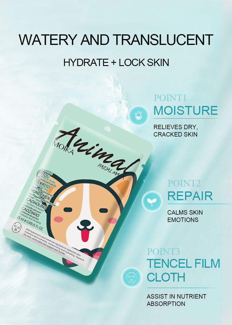 Cartoon Animal Mask Wholesale Full Single Piece Pack Firming Hydrating Moisturizing Brightening