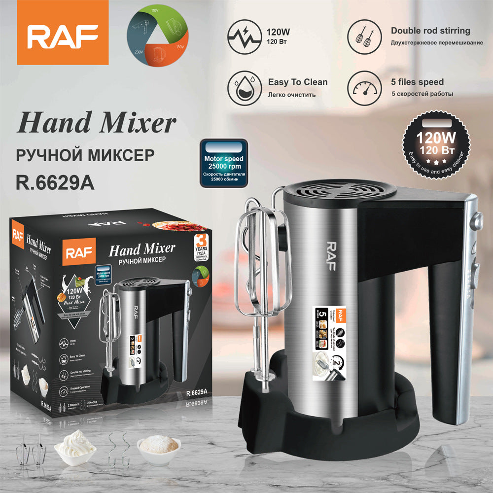 European standard handheld electric whisk for home use5Adjustable Speed High-Power Egg Beater and Cream Mixer