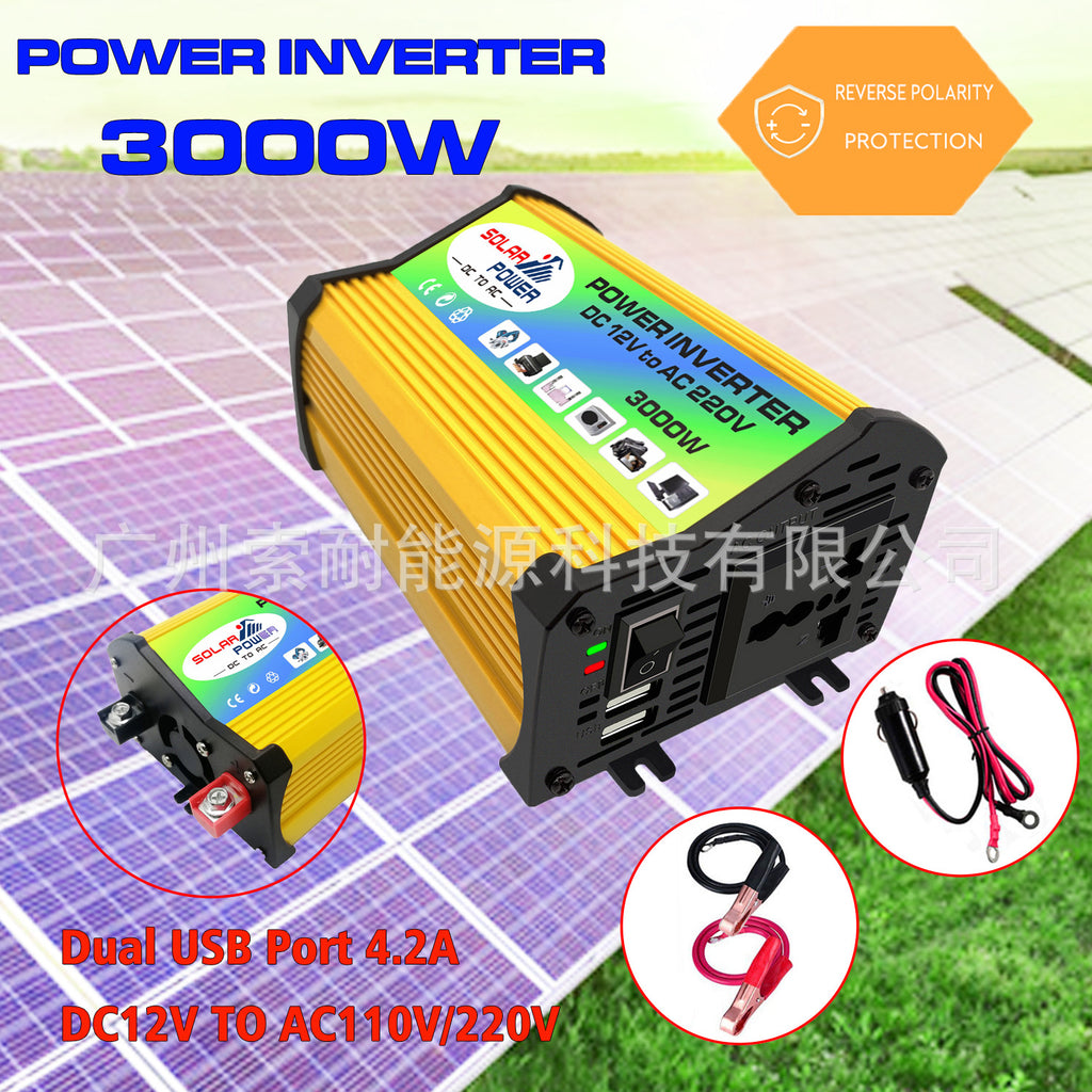 car power inverter 300W Vehicle Inverter12V Turn110V220V Double USB Set Sail