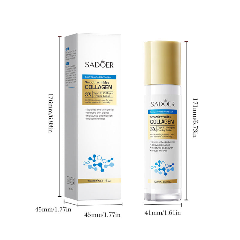 Type III Collagen Wrinkle Smoothing Lotion SADOER Moisturizing and Hydrating Lotion Cross-Border Wholesale