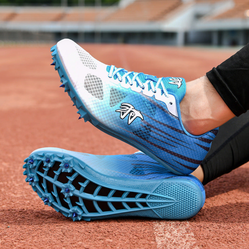 New Track and Field Spikes Men's Full Palm Carbon Plate7Student Physical Education Training Running Shoes for Long Jump and Middle Distance Running for Women