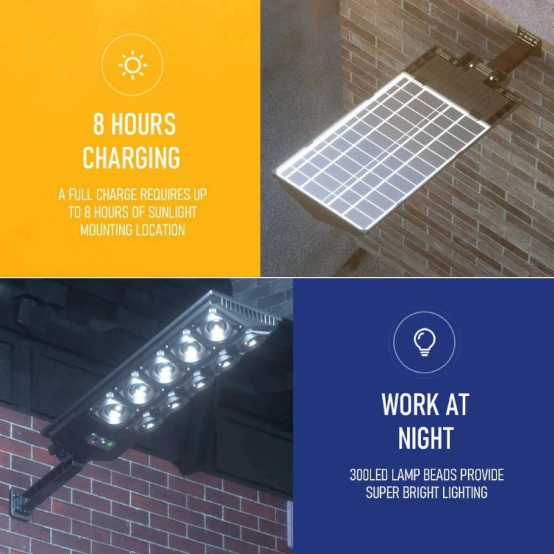 Solar Light Outdoor Garden Light Human Body Sensing Remote Control LED Garden Wiring-Free Integrated Small Street Light