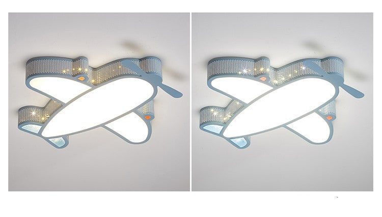 Children's Room Lamp Modern Simple Nordic Creative Boys and Girls Bedroom Airplane led Ceiling Light Non-Glaring Study Lamp
