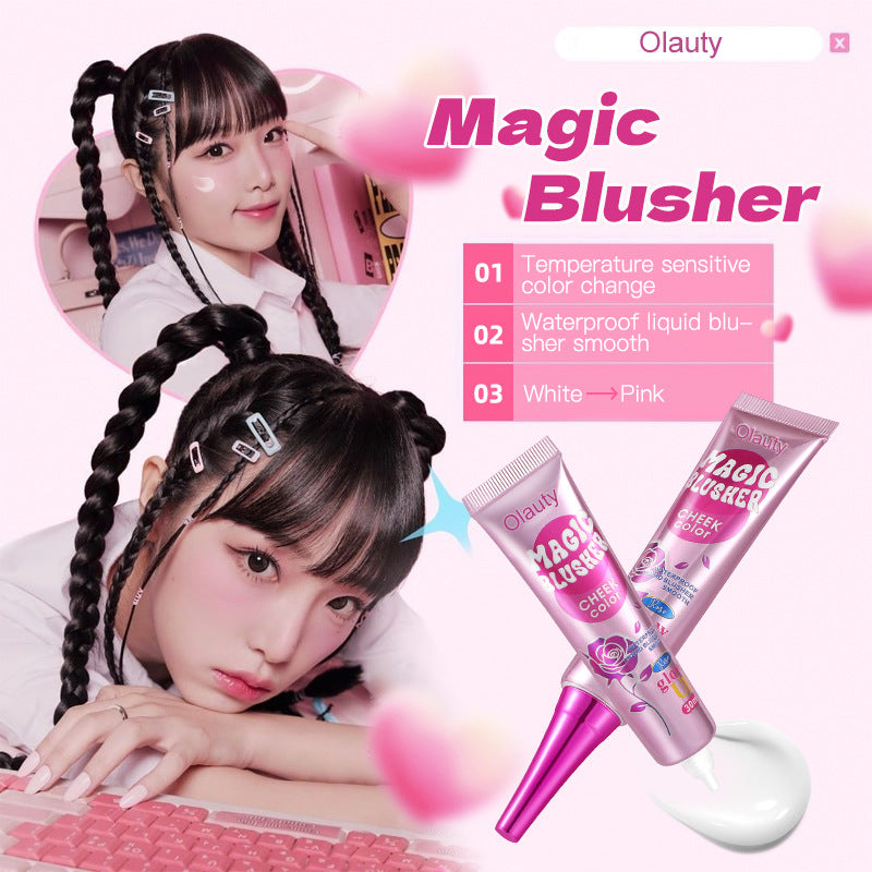 Philippines Olauty Magic Temperature-Sensitive Color-Changing Liquid Blush30ml Shimmer Smoky Eyeshadow Blush Cream Makeup