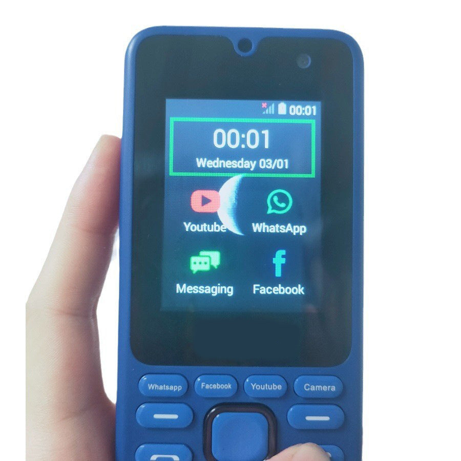 4G Large Screen High Volume Button Straight Elderly Student Phone Support whatApp/FB/INS/Youtobe