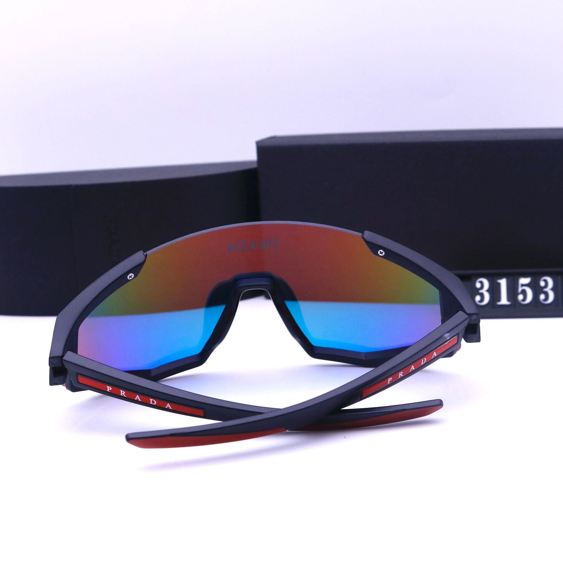 Half-frame Sunglasses High Appearance Cycling Colorful Outdoor Sports European and American Style2024Fashion New Large Windproof Sunglasses for Men and Women