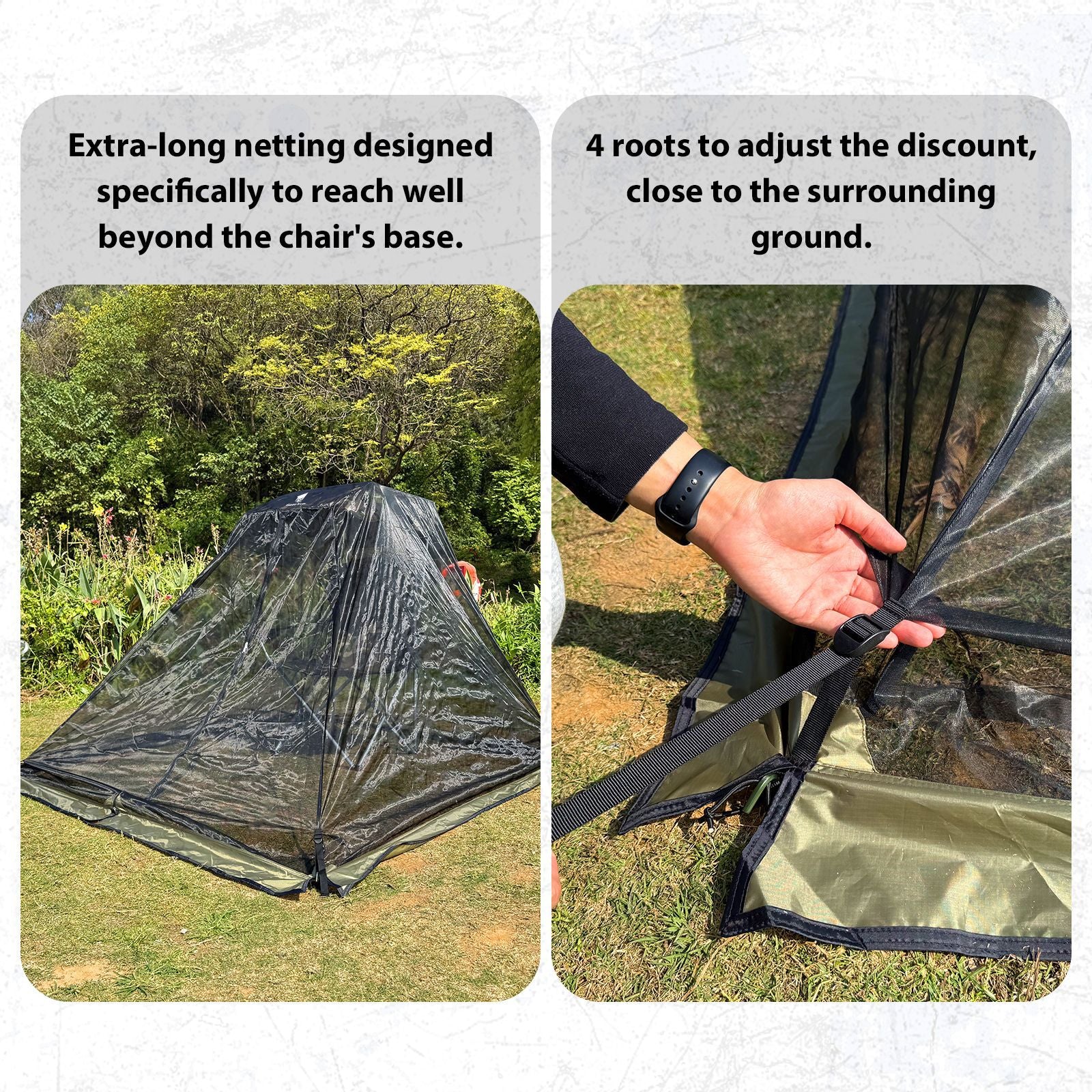 New Outdoor Mosquito Net Anti-Mosquito Dense Mesh Camping Fishing Sunshade Canopy Leisure Beach Pavilion
