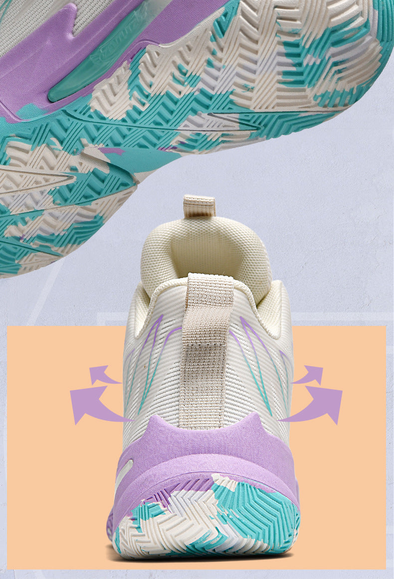 Basketball shoes for men and women, mesh breathable, non-slip, wear-resistant, shock-absorbing sneakers for students and teenagers, professional training sports shoes