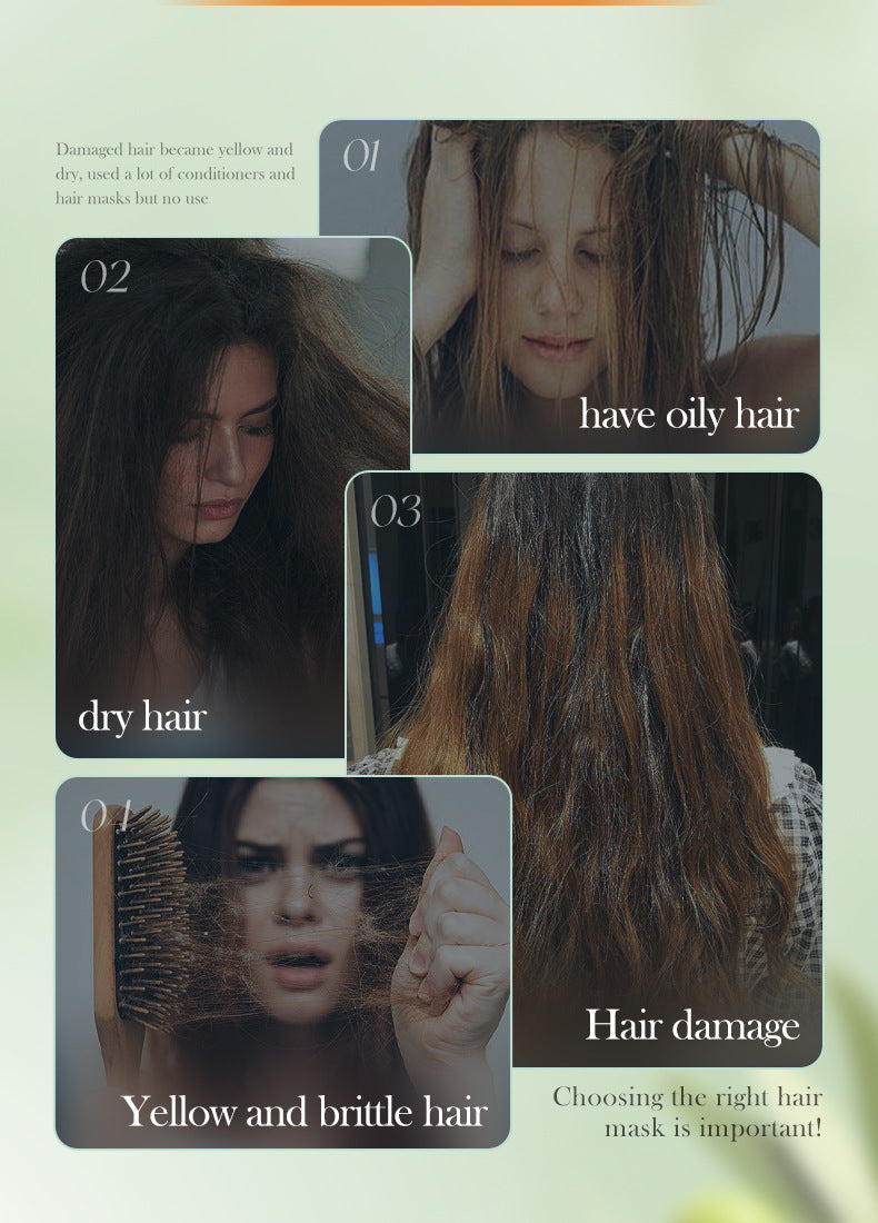 Olive Oil Hair Mask SADOER Repair Smooth Nourishing Hair Conditioner Cross-Border Wholesale