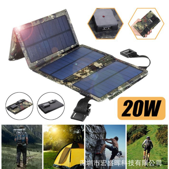 Hot-selling Solar Folding Bag Small Solar Charger Outdoor Portable Phone Charger Power Bank Protection