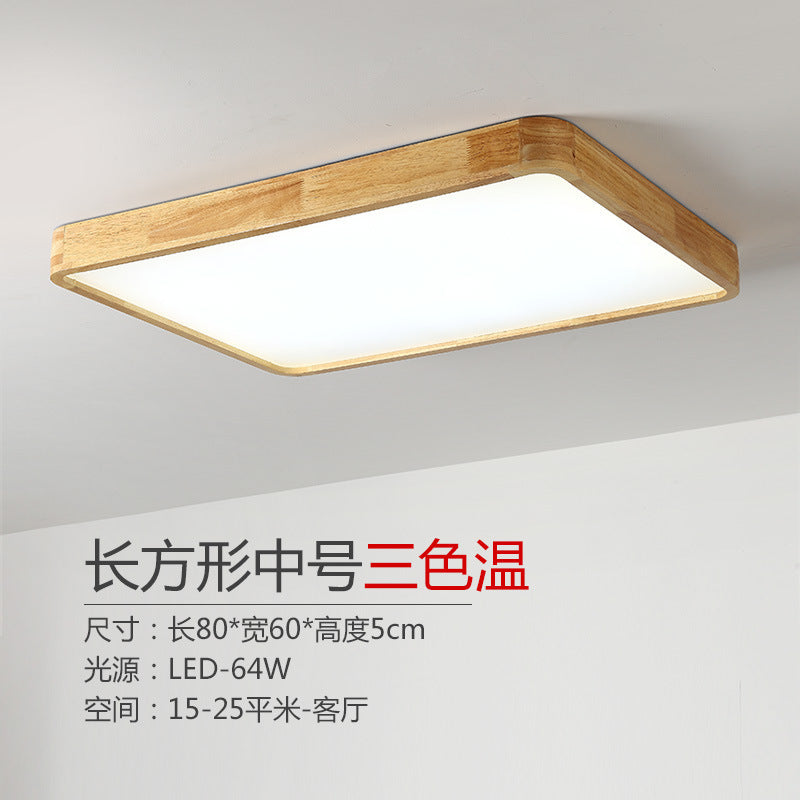 Log led Ceiling Lamp Living Room Balcony Tatami Wabi-Sabi Style Japanese Style Wood Art Corridor Nordic round bedroom