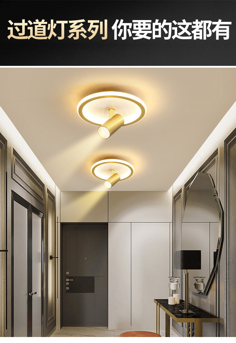 Aisle Light with Spotlight Corridor Light Entryway Staircase Cloakroom Balcony Light Luxury Internet Celebrity Ceiling Light led