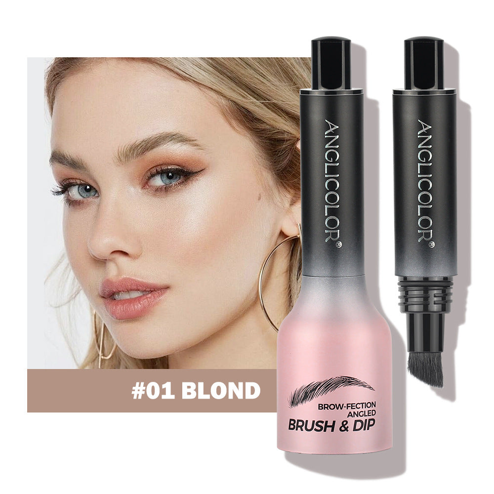 Hot-Selling Eyebrow Dye Cream Upgraded Version Press-Type Fine Brush Head Eyebrow Cream Waterproof Smudge-Proof Wild Eyebrow Pencil