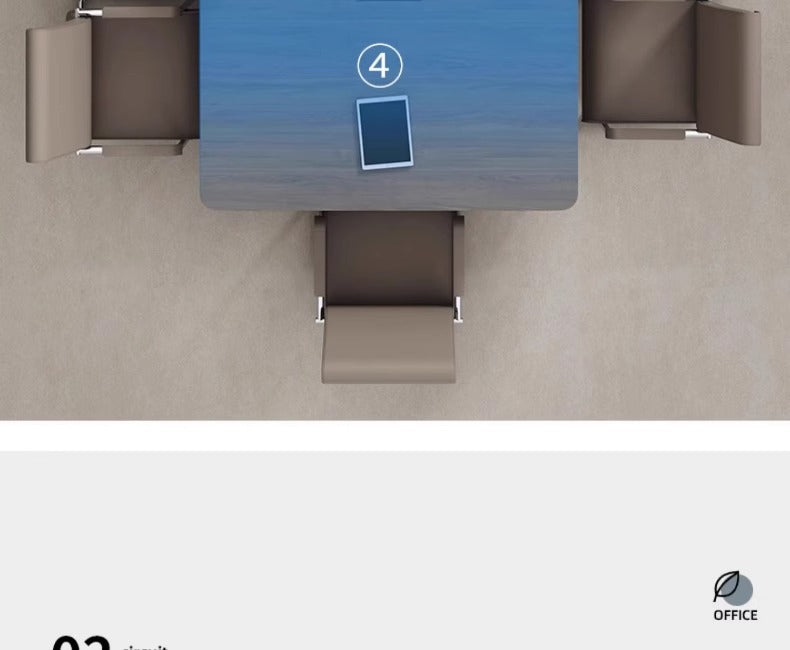 Conference Table Training Office Furniture Long Table Rectangular Table Office Large Simple Modern Meeting Table and Chair Set