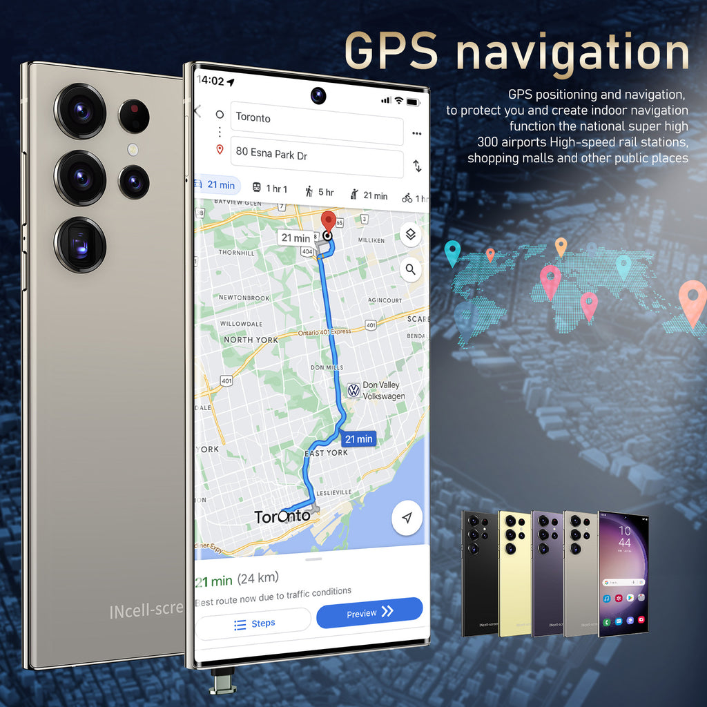 Globally Exclusive for Smartphones S24 Ultra Android Large Screen16+1T Factory Direct Price(Popular)