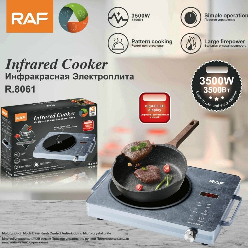 RAF European Standard Electric Ceramic Stove for Home Use, Multi-Functional High-Power Stir-Fry Hot Pot Induction Cooker, Countertop Electric Stove for Stir-Frying and Cooking