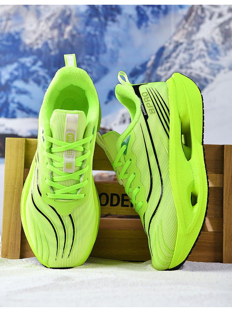 Friction Sound Real Explosion Soft Sole Breathable Racing Running Shoes Unisex Versatile Shock Absorption Anti-Slip Couple Casual Sports Shoes