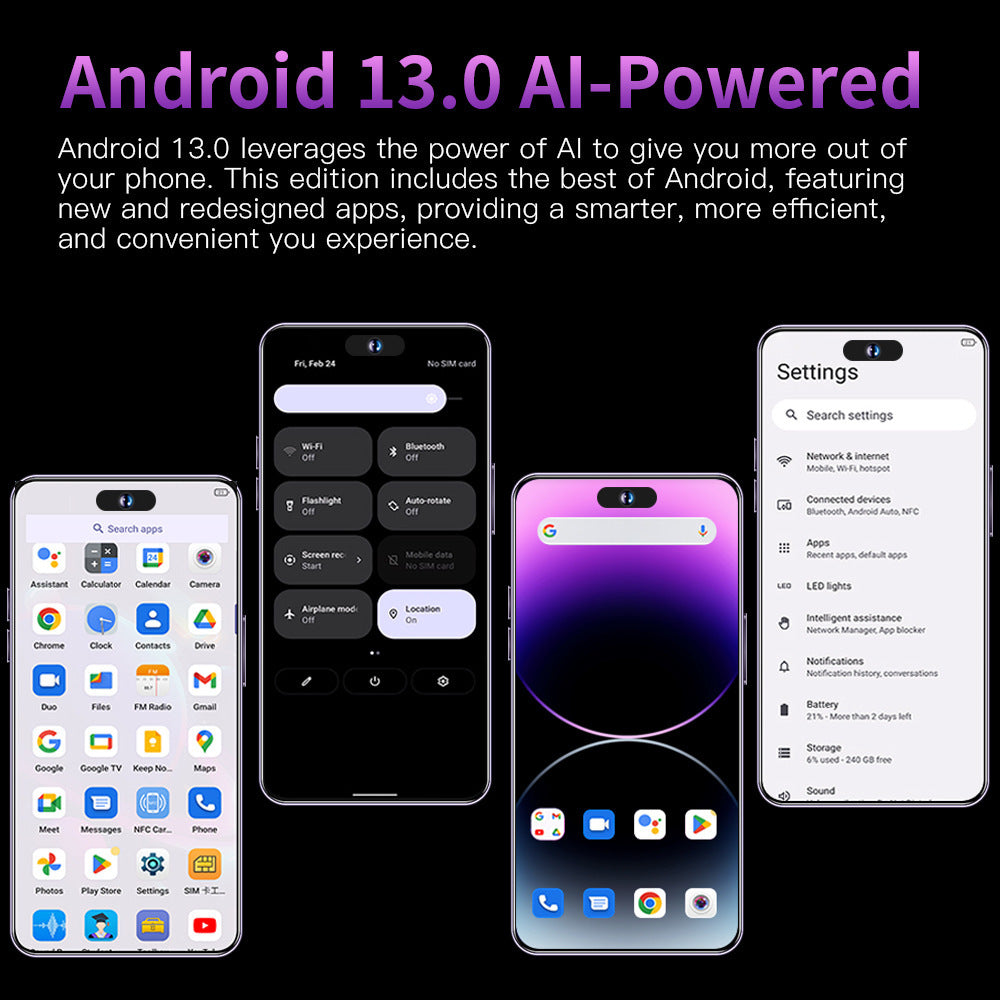 i15proMax Smartphone6.8Inch Hd Large Screen3+64GB Android Hot-Selling Phones Wholesale