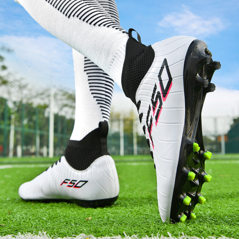 Manufacturer's New Football Shoes with Broken Nails for Men TF Long Spike Football Training Shoes Rubber Short Spike Large Size Student Football Shoes
