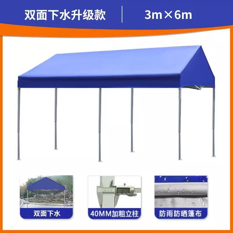 Outdoor Waterproof Advertising Tent Sunshade Umbrella Folding Printed Four-legged Sunshade Canopy Parking Shed Four-corner Tent