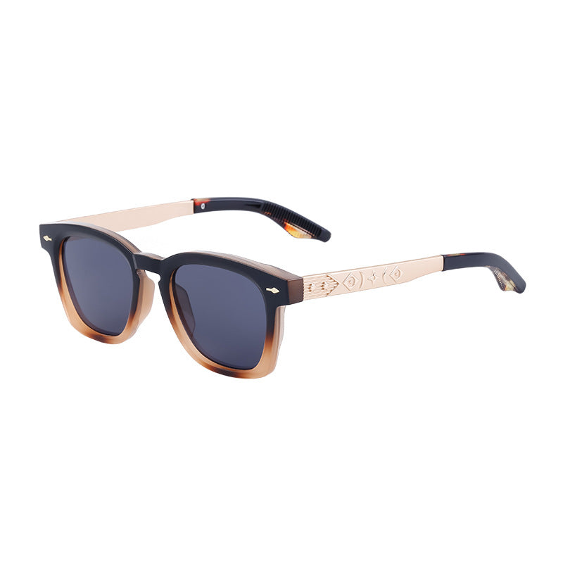 Square Frame Retro Sunglasses for Men, Sun Protection, Driving Special, High-End Outdoor Glasses Wholesale shades