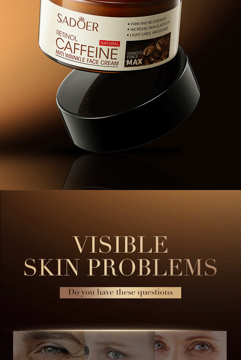 Full English Retinol Caffeine Face Cream50g SADOER Hydrating Moisturizing Cream  Wholesale