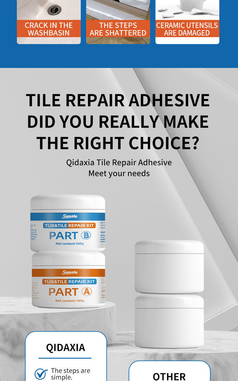 Manufacturer Tile Repair Agent Special Glue for Washbasin Bathtub Marble Ceramic Toilet Stone Repair Paste