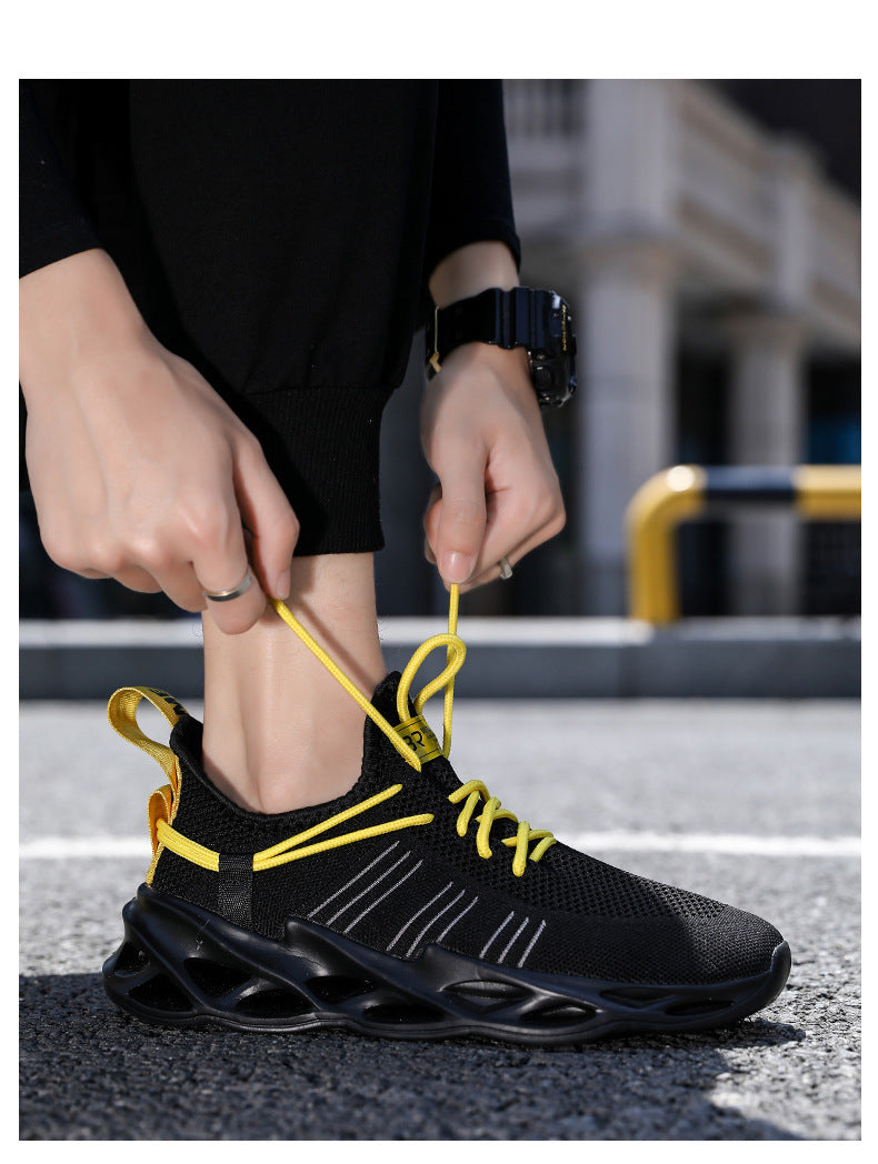 Summer Youth Coconut Shoes for Middle and High School Students, Breathable Mesh Blade Edge, Wear-resistant, Non-slip Sports Running Shoes, Casual Trendy Shoes