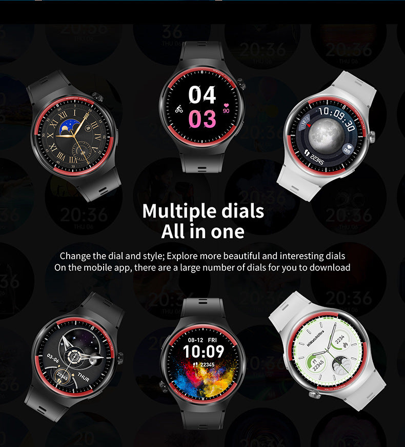 Watch4 Pro+Smart Watch1.52inch Bluetooth Call Heart Rate Blood Oxygen Message Reminder Sports Watch