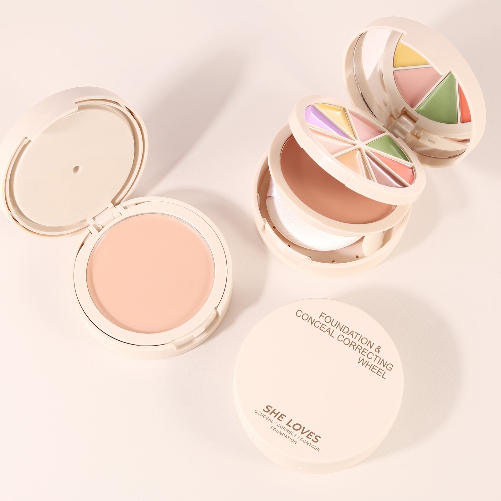 Exclusive Supply sheloves Concealer Cover Acne Marks, Spots, Dark Circles, Contouring Foundation Cream Concealer Palette