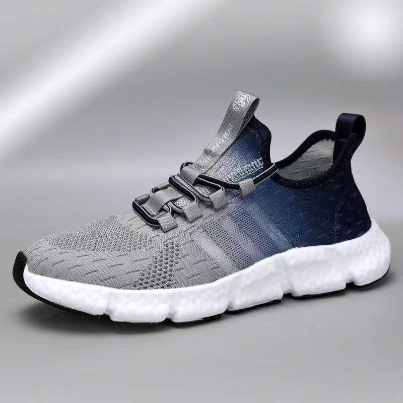 Rare Summer New Mesh Couple Men's Shoes Running Breathable Shock Absorption Popcorn Soft Sole Jogging Shoes