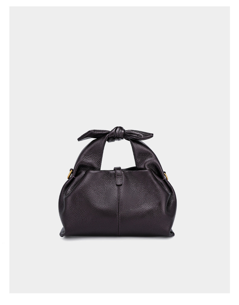 European and American Niche Cloud Dumpling Bag Single Shoulder Crossbody Niche Light Luxury Fashion Design New Single Shoulder Crossbody Genuine Leather Bag