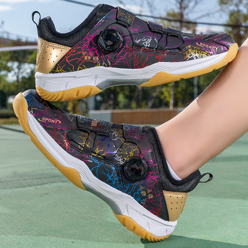 In Stock Couple Style Fashion Badminton Shoes New Style Mandarin Duck Table Tennis Tennis Non-Slip Wear-Resistant Sports Shoes