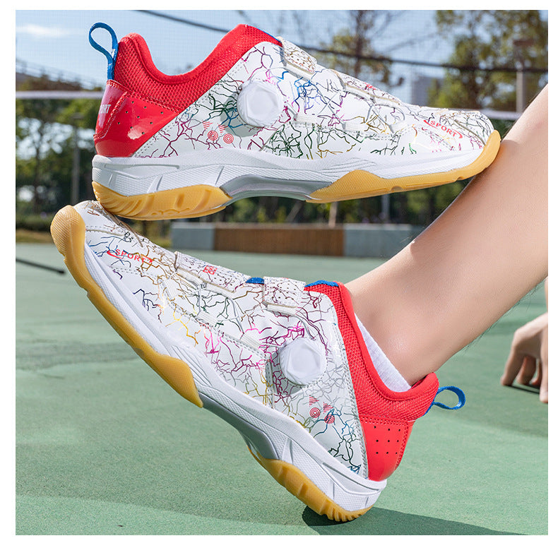 In Stock Couple Style Fashion Badminton Shoes New Style Mandarin Duck Table Tennis Tennis Non-Slip Wear-Resistant Sports Shoes