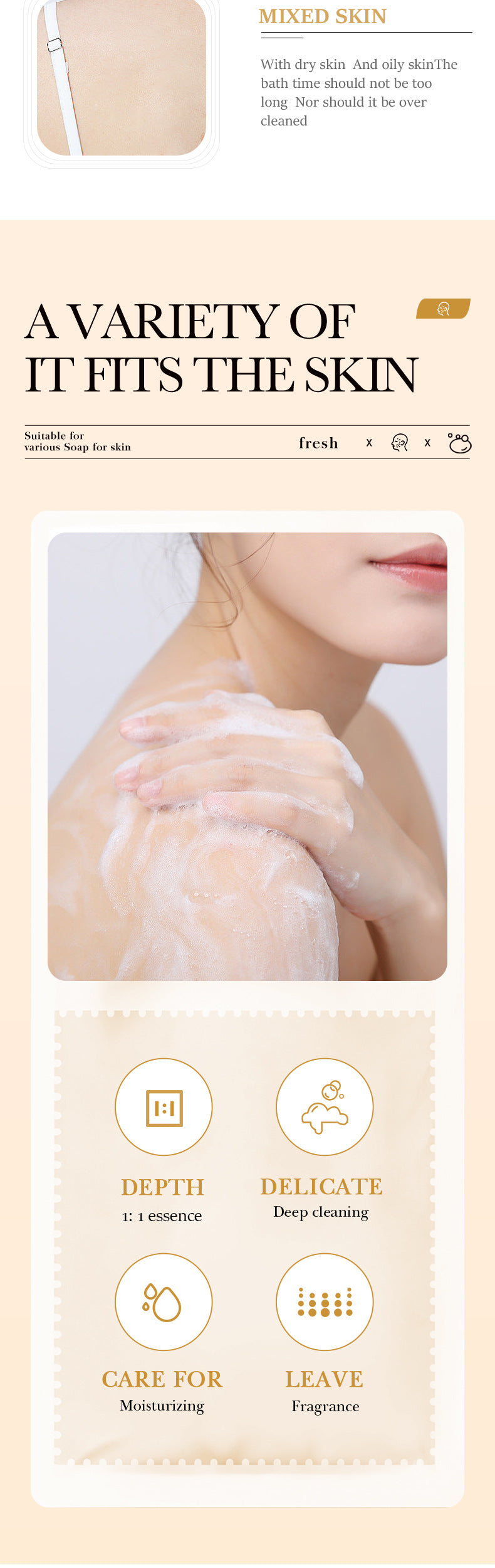 Full English Rice Soap BIOAOUA Cleansing and Bathing Deep Cleansing Handmade Essential Oil Soap  Foreign Trade Wholesale